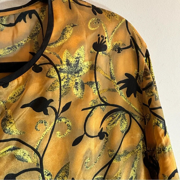 NATORI Sz  L (estimated) Robe Zipper Closure Long Line Long Sleeve Sheen - Picture 4 of 7